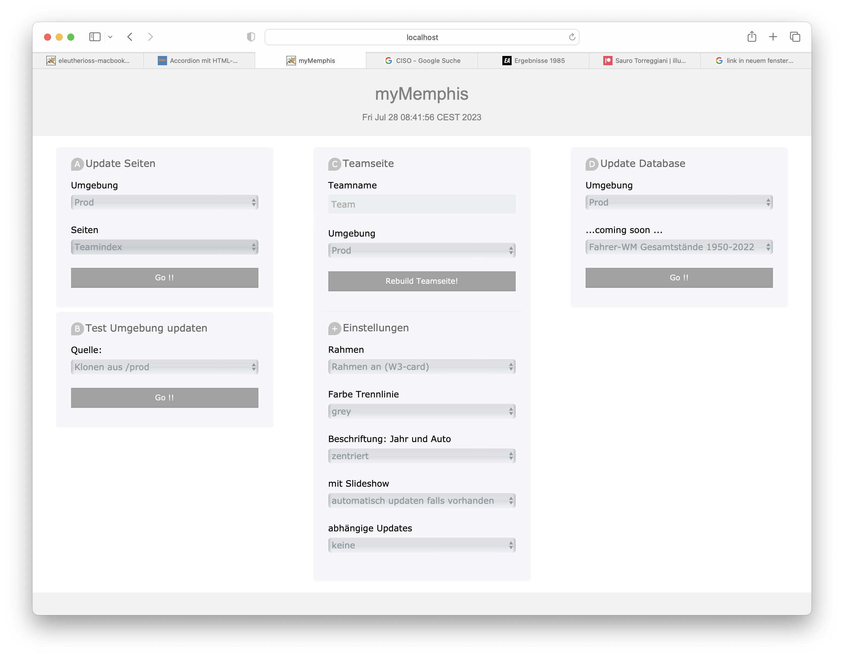 Admin GUI Screenshot