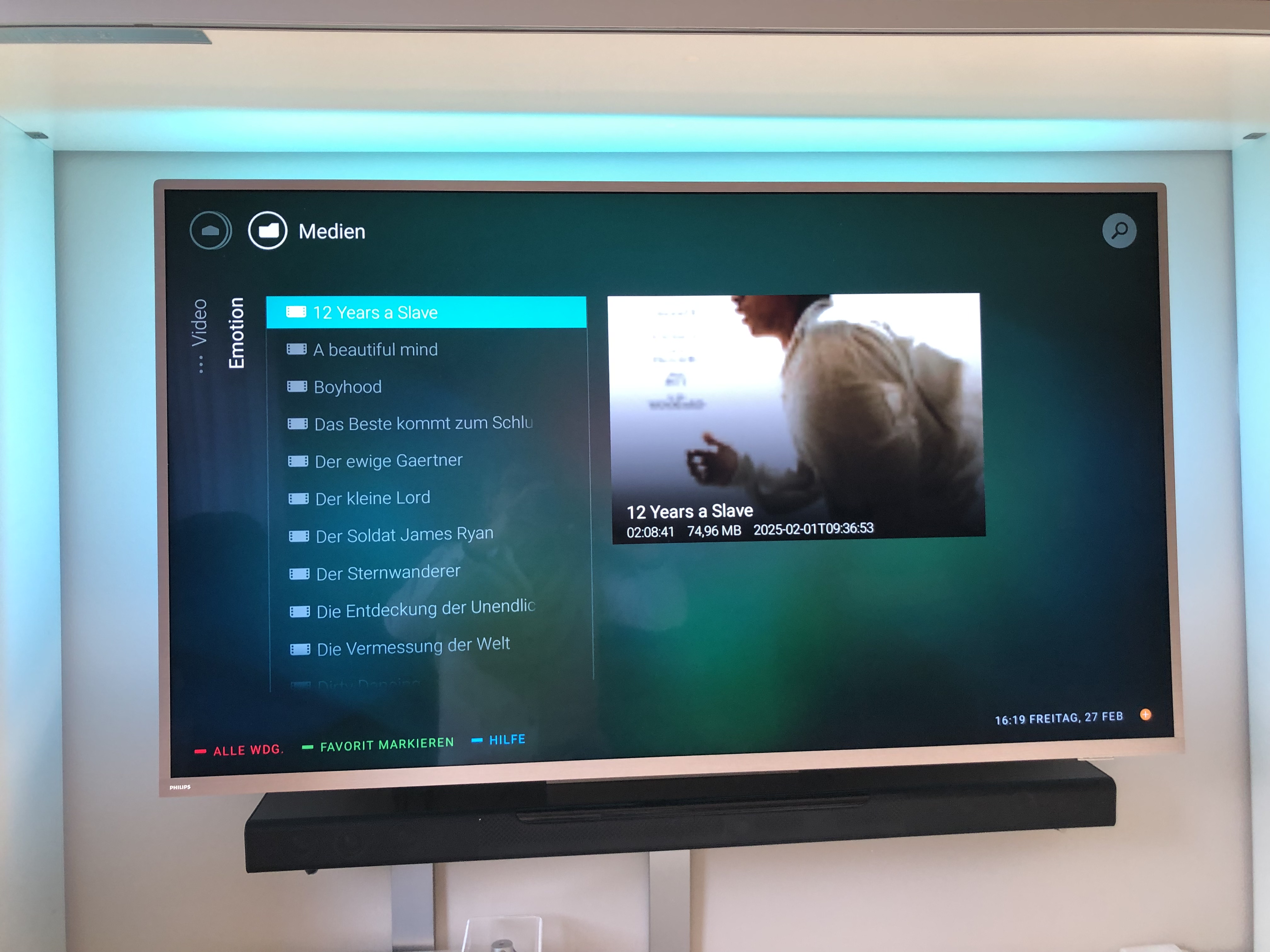 Medienserver Screenshot 2